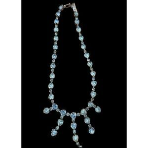 Antique blue and silver necklace